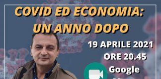 Convegno online “Covid ed Economia”. Il 19 aprile alle 20.45
