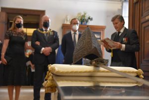 Cerimonia suggestiva per il ritorno dei resti di Alessandro Farnese e Maria del Portogallo nella cripta della Basilica della Steccata