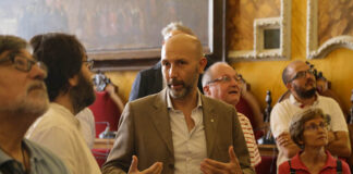 Nell’ambito delle iniziative per il 100° Anniversario delle Barricate, una delegazione di Barcellona in visita in Municipio