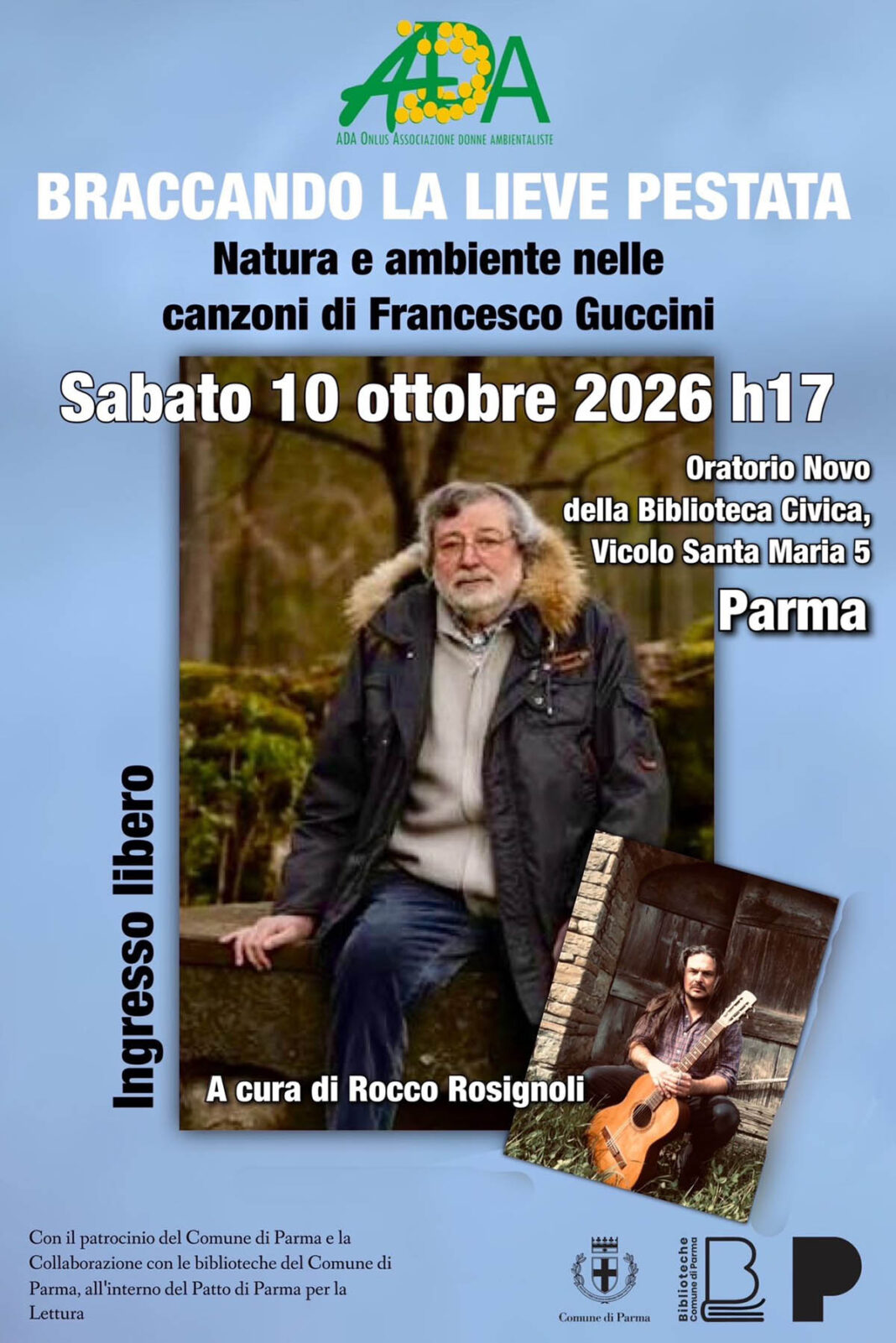 Parma 2026 - 52 ADA locandina Guccini con Rosignoli